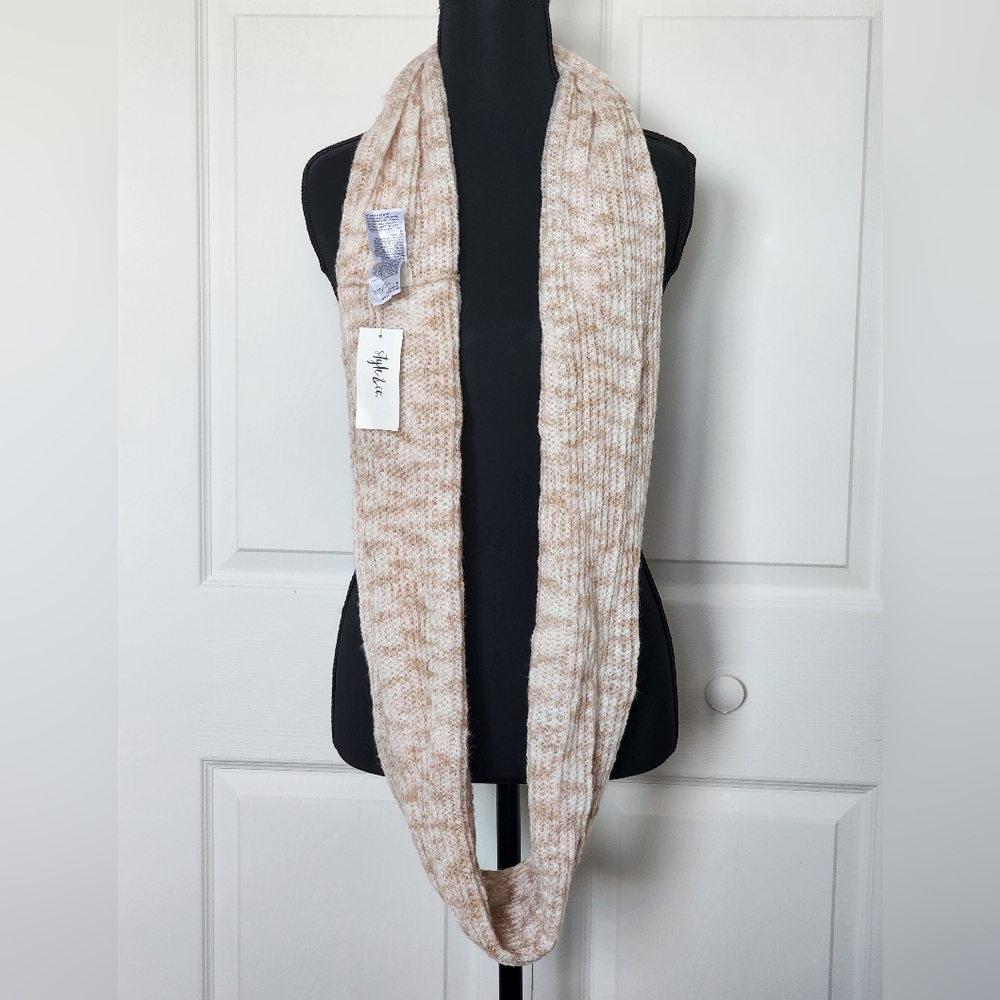 Style & Co. Women's Space-Dye Infinity Scarf, Blush Multi, One Size